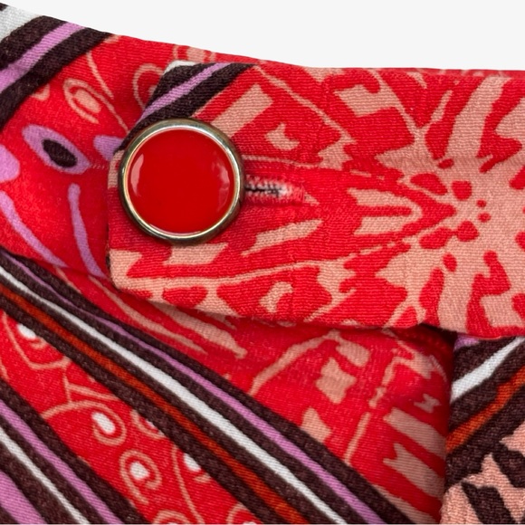 Anthropologie Skirted Wide Leg Pants Red 2 EUC - Picture 7 of 15